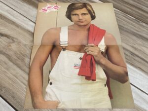 Dirk Benedict Richard Hatch Andy Gibb teen magazine poster shirtless