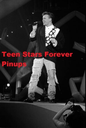Donnie Wahlberg New Kids on the block 4x6 or 8x10 Photo vintage 1989 black and white ripped jeans concert