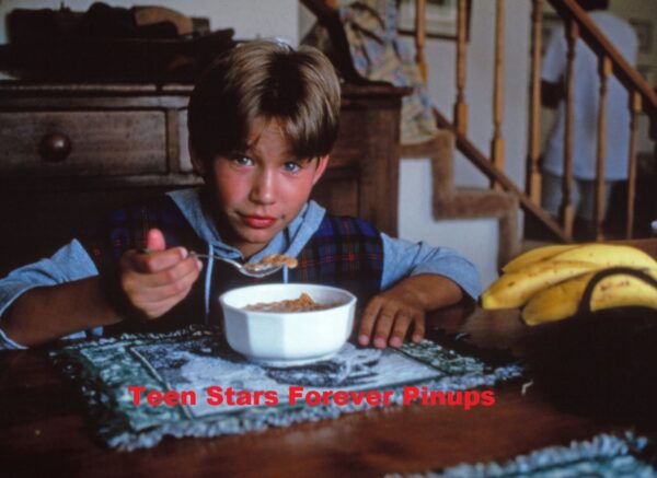 Jonathan Taylor Thomas photo vintage his house eating breakfast rare