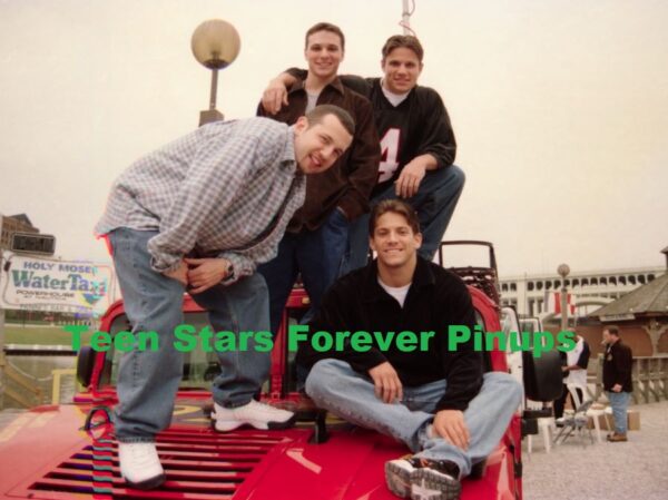 98 Degrees 4x6 or 8x10 Photo vintage car Nick Lachey pix