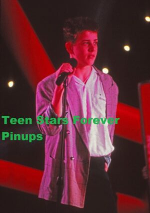 Joey Mcintyre New Kids on the block 4x6 or 8x10 Photo vintage 1989 purple jacket thinking concert boyband