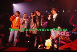 New Kids on the block 4x6 or 8x10 Photo vintage Kids Choice Awards 1989