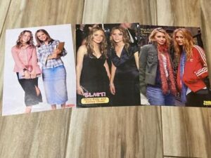 Mary Kate Olsen Ashley Olsen teen magazine pinup clippings lot pix vintage Bop