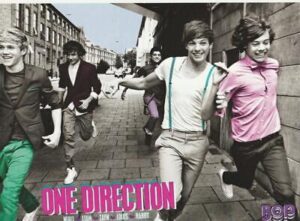 One Direction teen magazine pinup clipping running Bop Twist Tiger Beat Boyband