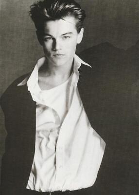 Leonardo Dicaprio teen magazine pinup clipping Japan double sided hot Titanic