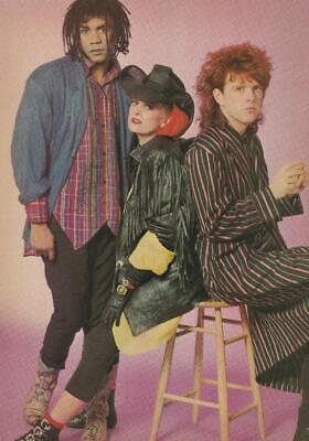 Thompson Twins teen magazine pinup clipping Tiger Beat pix bar stool Teen Beat