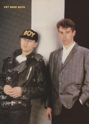 Pet Shop Boys teen magazine pinup clipping Teen Machine black jeans Rock Beat