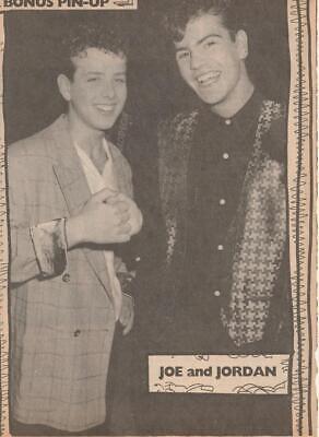 Joey Mcintyre Jordan Knight teen magazine pinup clipping Teen Beat New Kids aww