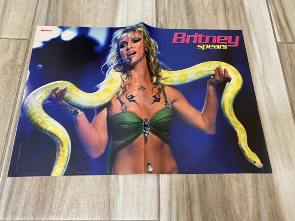 Britney Spears teen magazine poster MTV snake hard to find Pix Bravo