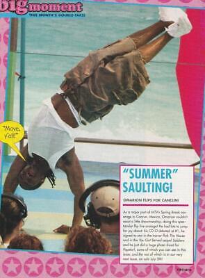 Omarion teen magazine pinup clipping Pop Star hand stand B2K M Bop J-14