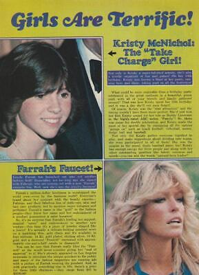 Kristy Mcnichol Farrah Faucett teen magazine pinup clipping Girls are terrific