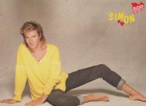 Simon Lee Bon Duran Duran Kirk Cameron teen magazine pinup clipping Bop barefoot