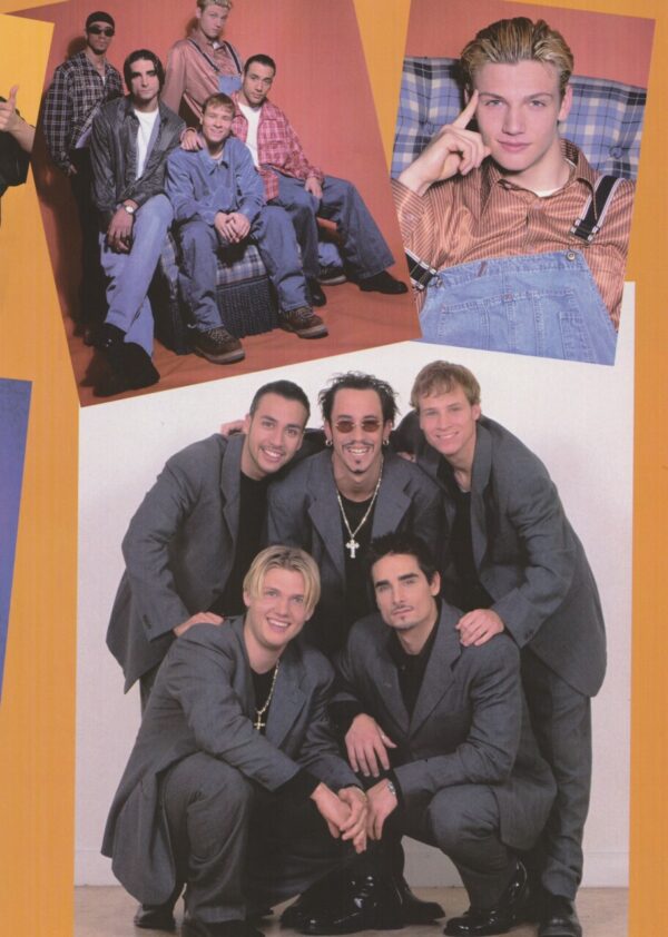 3T Backstreet Boys teen magazine pinup clipping Bop Japan bed Tiger Beat pix - Image 2