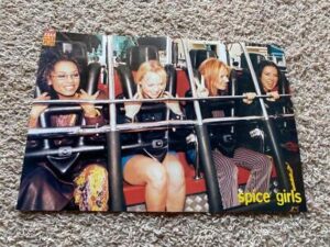 Spice Girls teen magazine poster clipping rollercoaster Tele Club Plus pop group