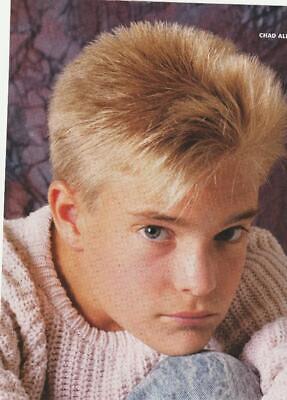 Chad Allen teen magazine pinup clipping Bop Teen Beat 16 mag pink sweater pink