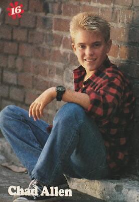 Chad Allen teen magazine pinup clipping 16 mag brick wall jeans pix teen idols