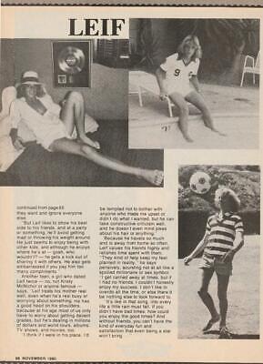 Leif Garrett teen magazine pinup clipping Tiger Beat barefoot double sided pix