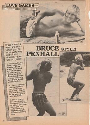 Bruce Penhall teen magazine pinup clipping shirtless Love Games Beach Teen Beat