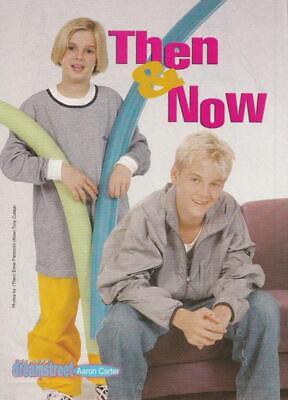 Aaron Carter teen magazine pinup clipping Then and Now Pop Star Rip Tiger Beat