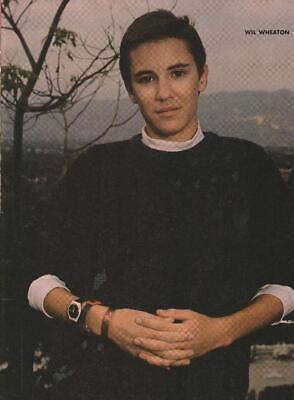 Wil Wheaton teen magazine pinup clipping picture Teen Machine hands pix Bop