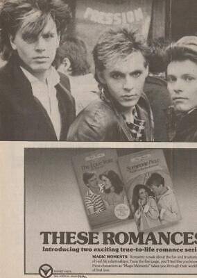 Duran Duran John Taylor teen magazine pinup clipping Nick Rhodes black and white