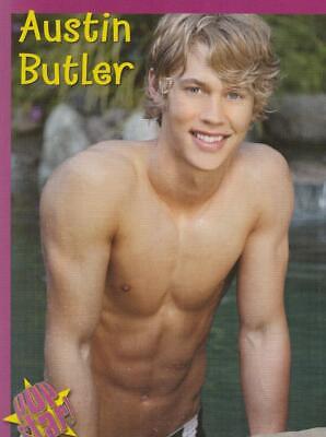 Austin Butler teen magazine pinup clipping shirtless pool wet Teen Idol Pop Star