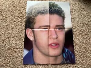 Justin Timberlake Five Nsync teen magazine poster clipping Teen Machine pop pix