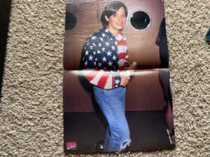 Edward Furlong teen magazine pinup clipping USA flag shirt Mariah Carey Bop