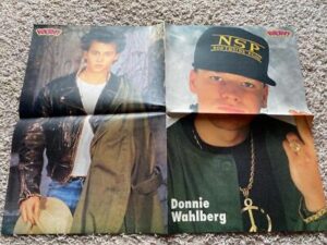 Johnny Depp Donnie Wahlberg Fred Savage teen magazine poster clipping pix