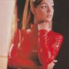 Britney Spears teen magazine pinup red suit MTV Opps I did it again video shoot