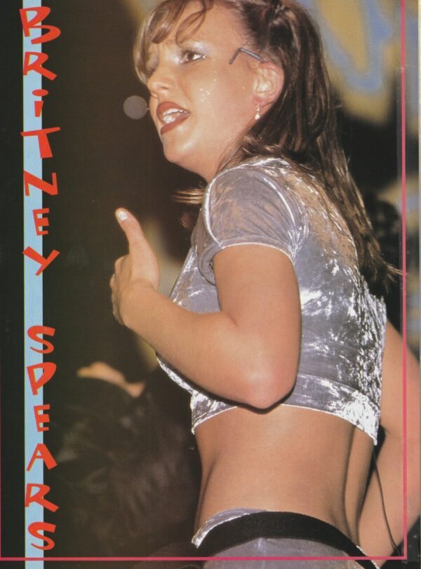 Britney Spears teen magazine pinup side view stage MTV