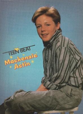 Mackenzie Astin teen magazine pinup clipping Teen Beat bar stool teen idols Bop