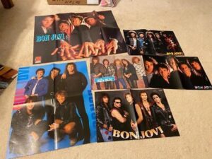 6 Jon Bon Jovi teen magazine poster clipping lot Teen Beat Tiger Beat Bop pix 1