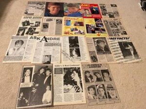 Andre Gower teen magazine pinup clipping lot Tiger Beat Teen Beat Bop pix 80's