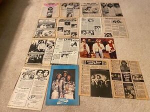 Bee Gee's Barry Gibb teen magazine pinup clipping lot Tiger Beat Teen Beat pix