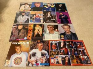 Nick Carter Backstreet Boys teen magazine pinup poster clipping lot Bop BSB Pix