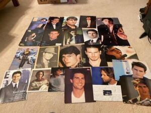 Tom Cruise teen magazine pinup clipping lot Teen Beat Tiger Beat Bop pix Top Gun