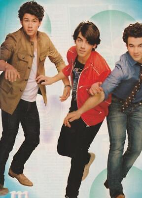 Jonas Brothers teen magazine pinup clipping M red jacket pop stars Sucker