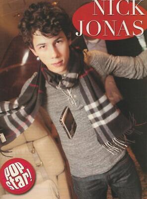 Nick Jonas Jonas Brothers teen magazine pinup clipping Pop Star scarf jeans pix