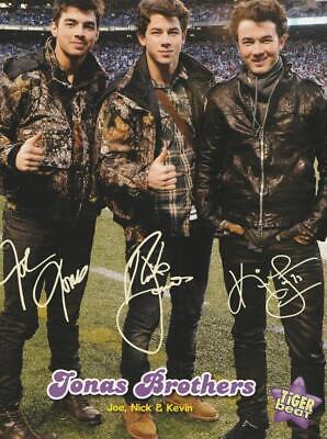 Jonas Brothers teen magazine pinup clipping Tiger Beat football game Quizfest