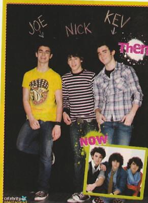 Jonas Brothers teen magazine pinup clipping Celebrity Spectacular Then and Now