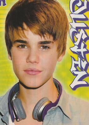 Justin Bieber teen magazine pinup clipping M Headphones pic lips Pop Star