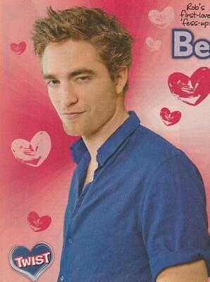 Robert Pattinson teen magazine pinup clipping Twilight New Moon blue shirt Bop