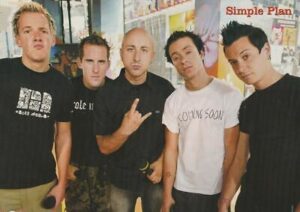 Simple Plan teen magazine pinup clipping peace Bop rock stars Twist mics pix