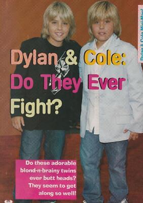 Dylan Sprouse Cole Sprouse teen magazine pinup clipping Blast teen idols young