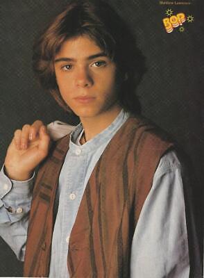 Matthew Lawrence magazine pinup clipping pix young boy jean shirt Bop BB