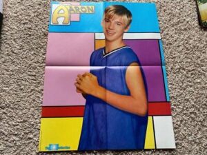 Edens Crush Aaron Carter teen magazine poster clipping muscles Pop Star RIP M