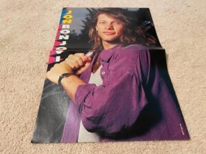 Jon Bon Jovi Roxette teen magazine poster clipping Teen Beat Bravo centerfold