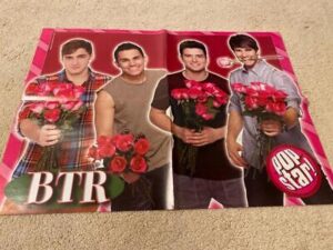 Big Time Rush One Direction teen magazine poster clipping roses Pop Star