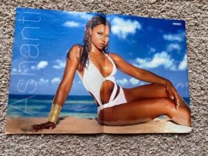 Ashanti Good Charlotte teen magazine poster clipping Beach barefoot pix swimsuit